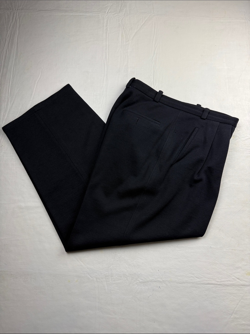 Sonia Rykiel Paris Women's Black Knit High Waist Tapered Leg Dress Pants 10P
